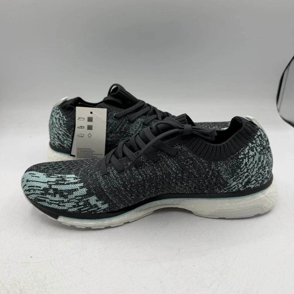 Adidas Parley x Adizero Prime Boost Shoes Mens Sz 9.5 Carbon/Blue Sprint DB1252